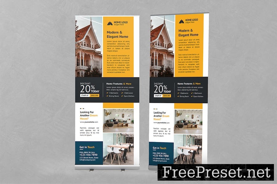 Real Estate Roll up Banner