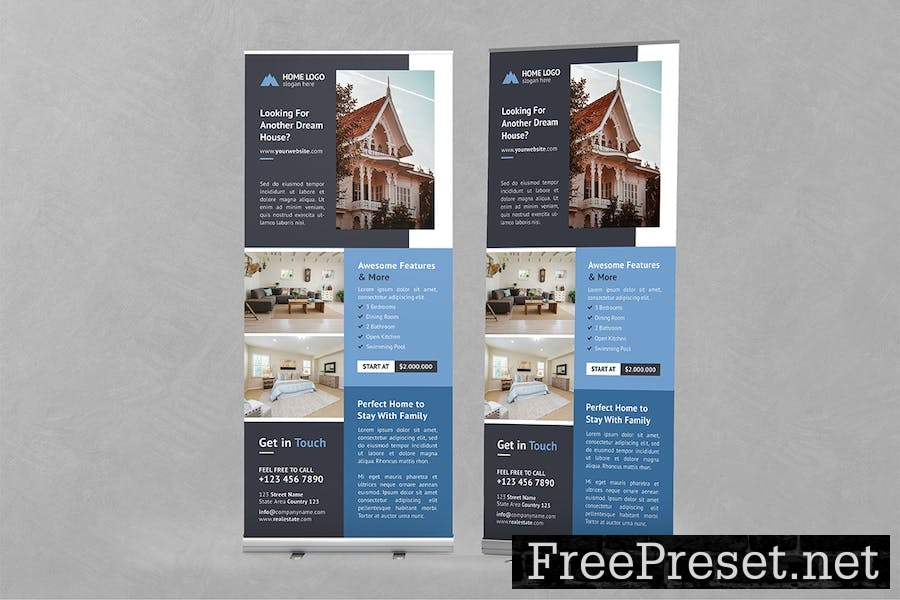 Real Estate Roll up Banner