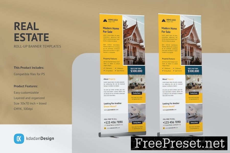 Real Estate Roll up Banner