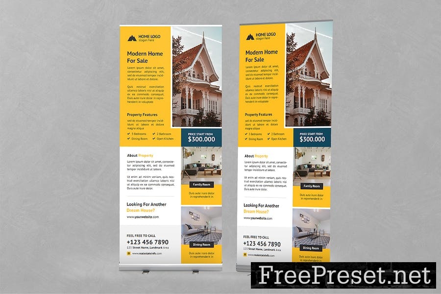 Real Estate Roll up Banner