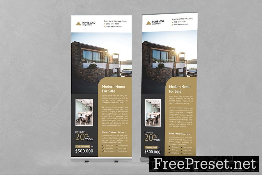 Real Estate Roll up Banner HRMPX9J