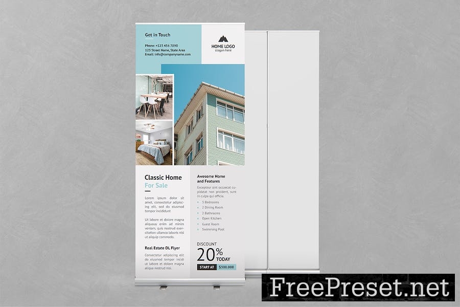 Real Estate Roll up Banner RCPETQV