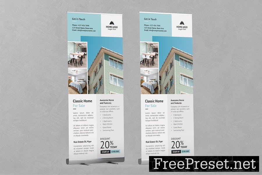 Real Estate Roll up Banner RCPETQV