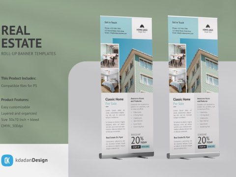 Real Estate Roll up Banner RCPETQV