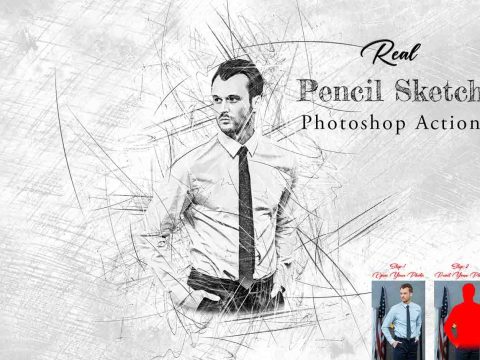 Real Pencil Sketch Photoshop Action 12731026