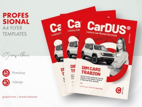 Rent A Car Flyer Templates