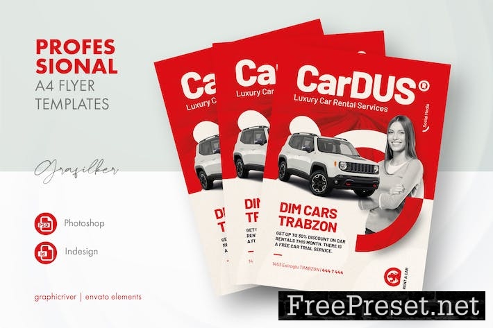 Rent A Car Flyer Templates