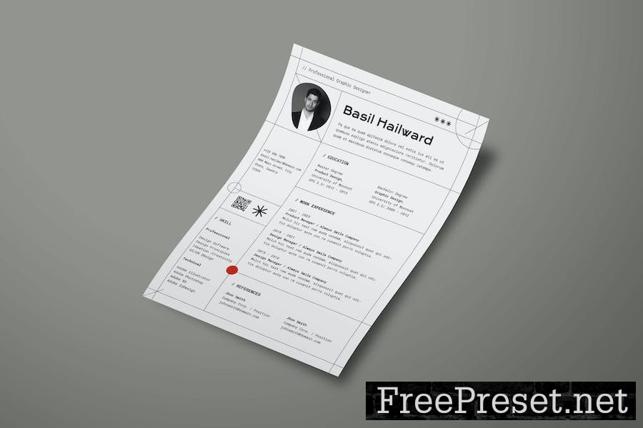 Resume Template | Monnost 4225YDA