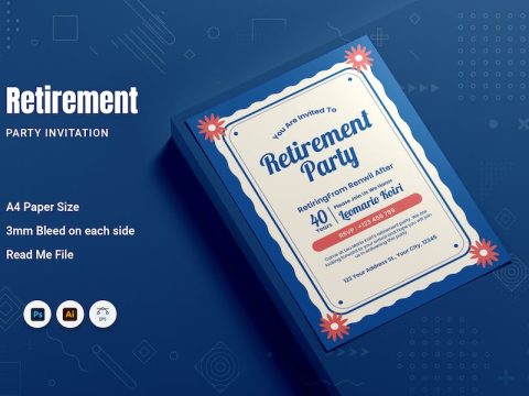 Retirement Party Invitation B4RMRAV