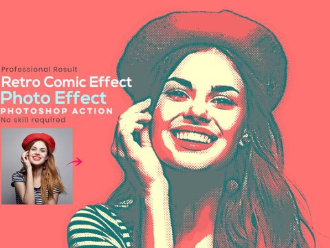 Retro Comic Effect Photoshop Action 10863177