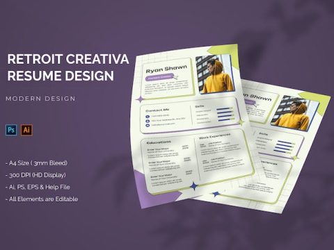 Retroit Creativa - Resume Template TRBTRN6