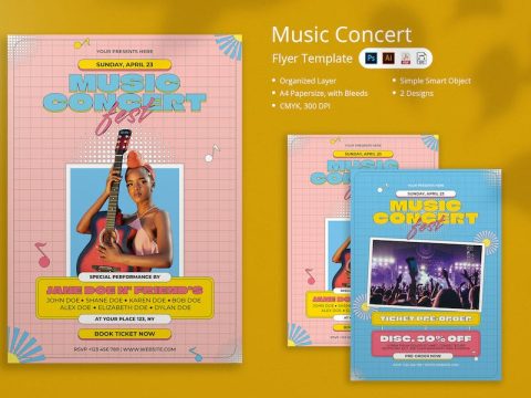 Ridam - Music Concert Flyer 9T5NUQ9