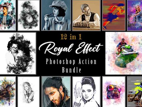 Royal Effect Photoshop Action Bundle 10980259