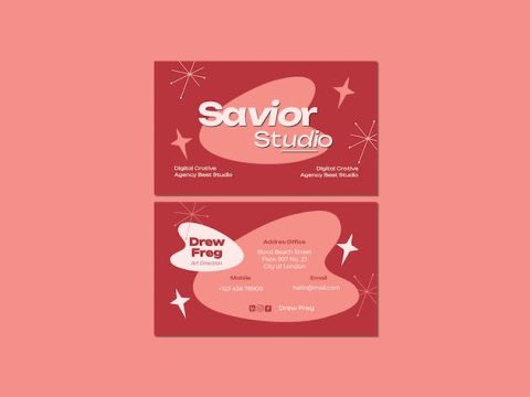 Savior Studio Business Card EN5428D