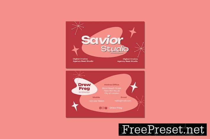 Savior Studio Business Card EN5428D