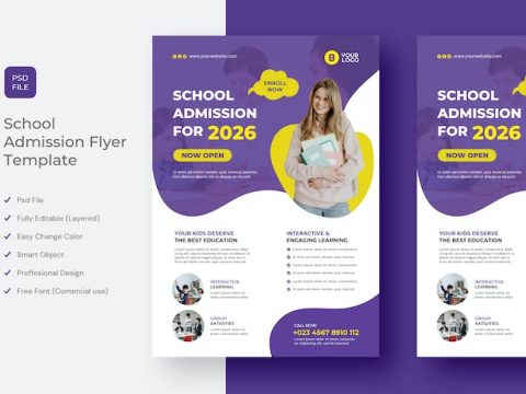 School Admission Flyer V34DDNM