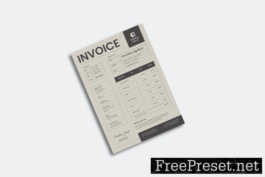 Simple Look Invoice LD9R2JG