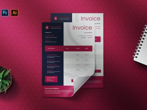 Simply Deep - Invoice Template PU43GQN