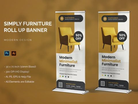 Simply Furniture - Roll Up Banner GQXDH47