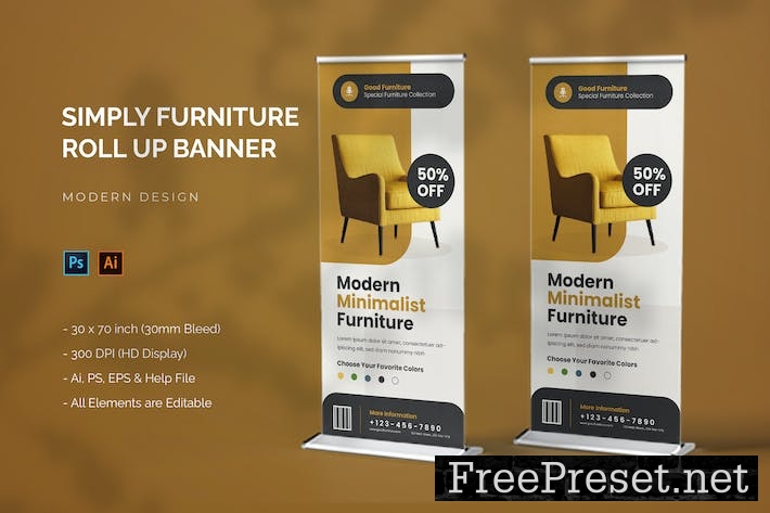 Simply Furniture - Roll Up Banner GQXDH47