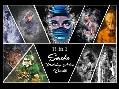 Smoke Photoshop Action Bundle 10988947