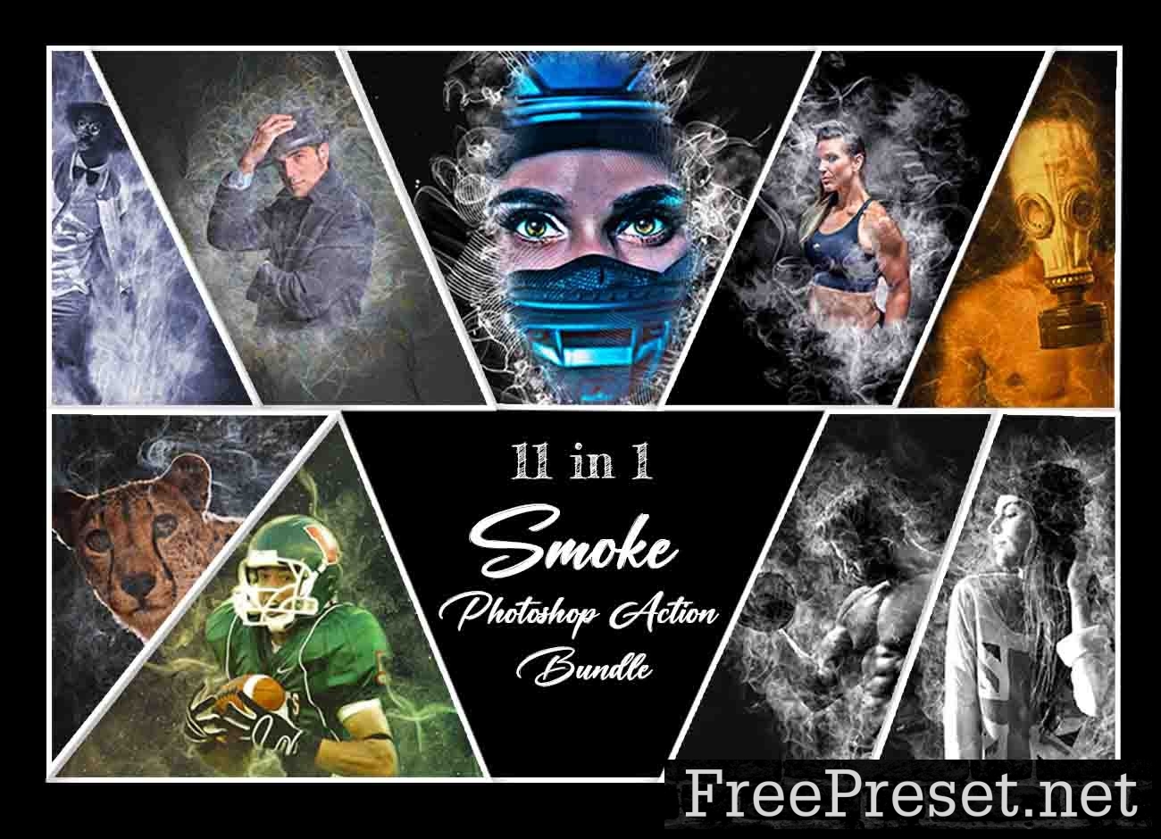 Smoke Photoshop Action Bundle 10988947