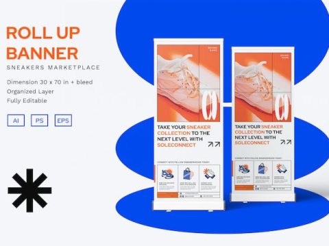 Sneakers Marketplace - Roll Up Banner 8WULY7K