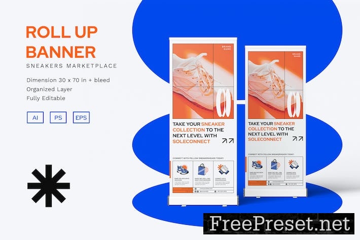 Sneakers Marketplace - Roll Up Banner 8WULY7K