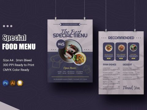 Special Food Menu 93E26Z2