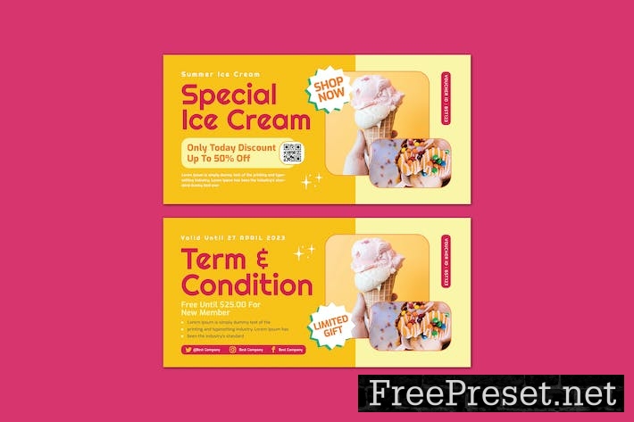 Special Ice cream voucher 7Q7S7MC