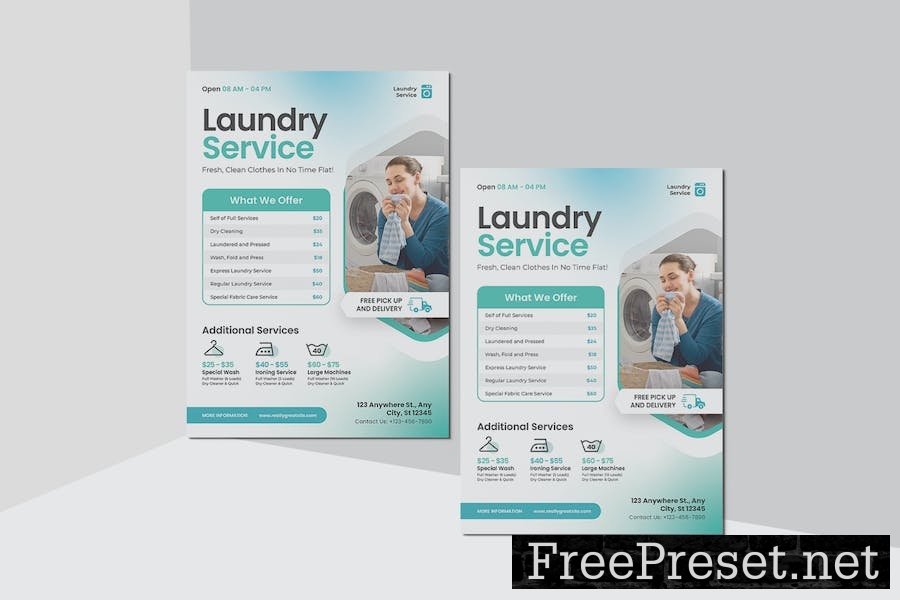 Special Laundry Service Flyer 8XZBESN