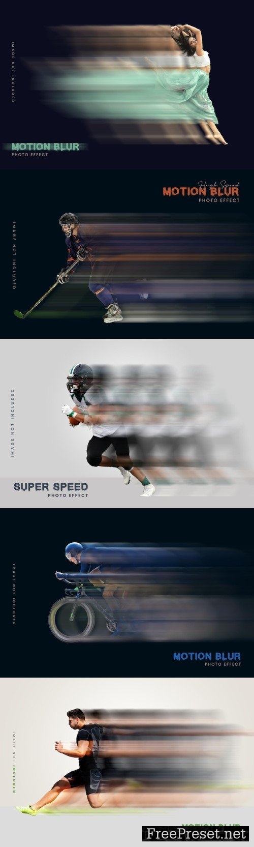 Speed motion photoshop effect