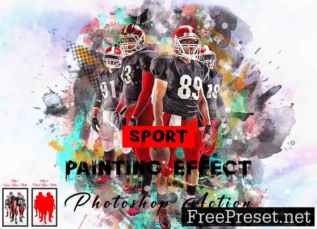 Sport Painting Effect Photoshop Action 11640452