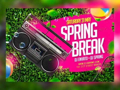 Spring Break Flyer L9P2KHT