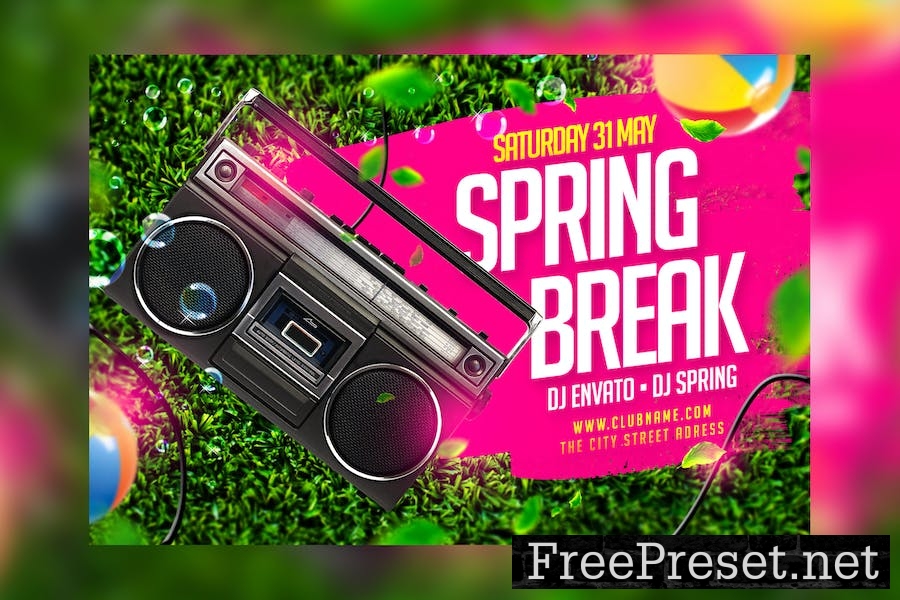 Spring Break Flyer L9P2KHT