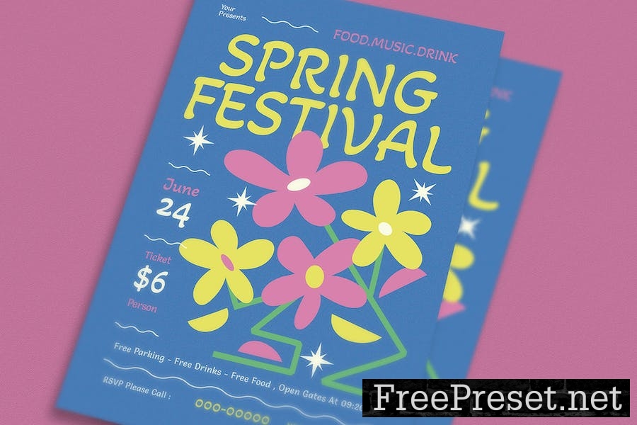 Spring Festival Event Flyer ZBZG5RB