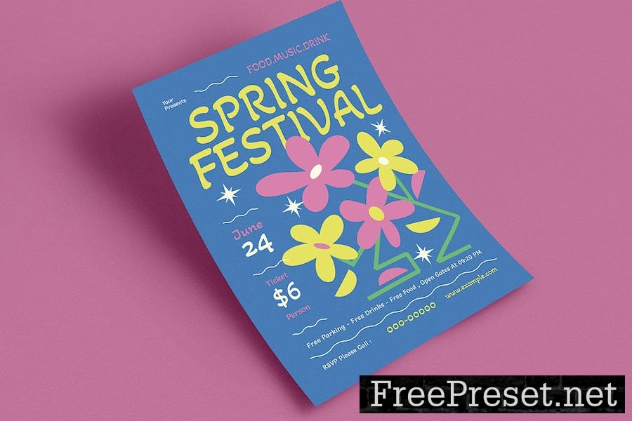 Spring Festival Event Flyer ZBZG5RB