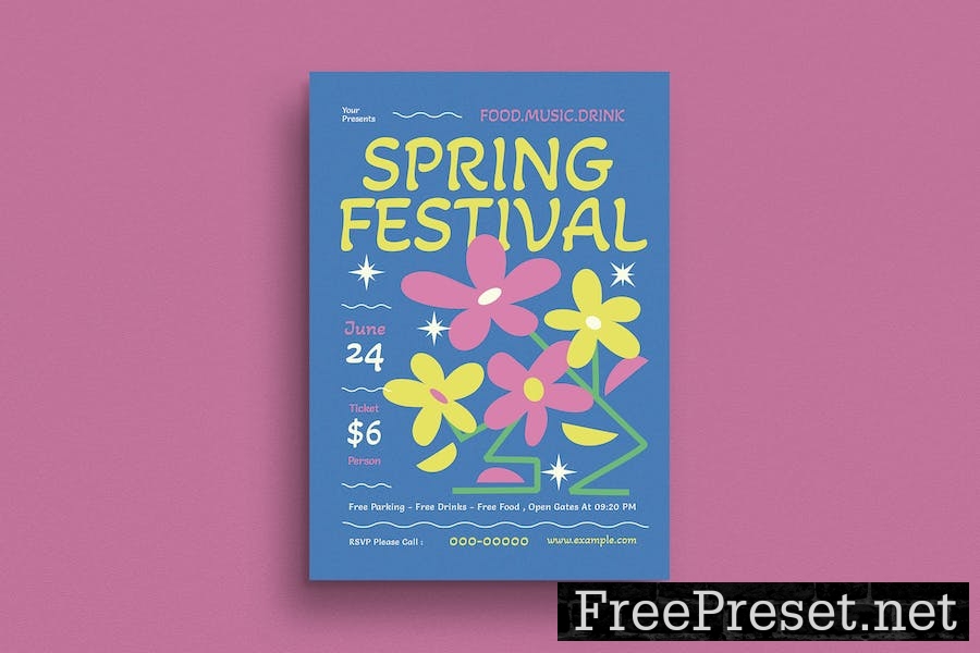 Spring Festival Event Flyer ZBZG5RB