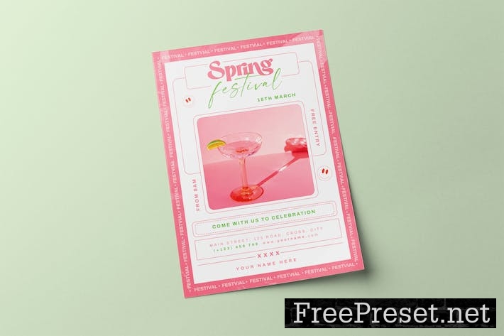 Spring Festival Flyer R6KU75F