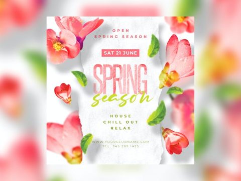 Spring Party Flyer 8A2CQDF