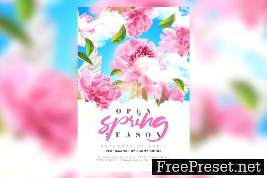 Spring Party Flyer PSFD5V2