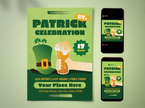 St. Patrick Day Flyer Set J9KXTY8