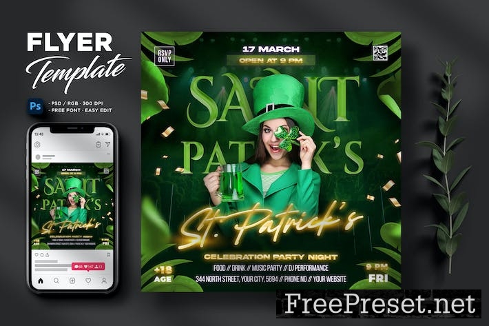 St Patrick's Day Flyer 9G6BXZ5