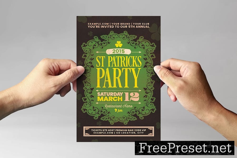 St Patricks Day Flyer / Invite W5EN4H5