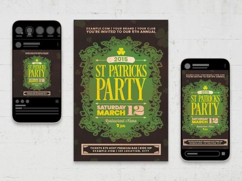 St Patricks Day Flyer / Invite W5EN4H5