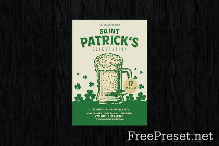 St. Patrick's Day Flyer template PRCUS9J