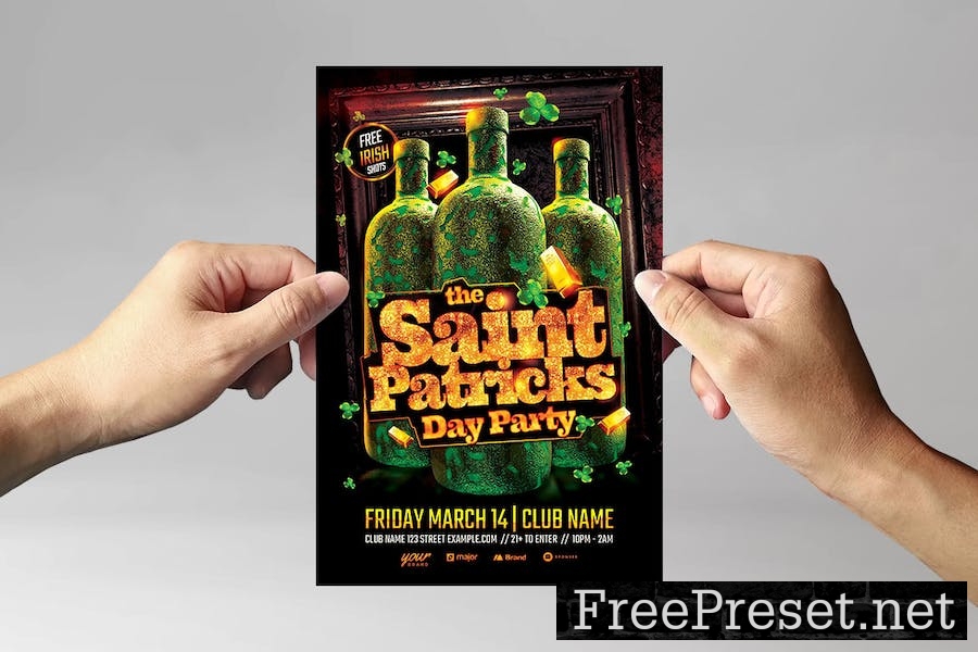 St. Patrick's Day Flyer Template V4ZLNRA