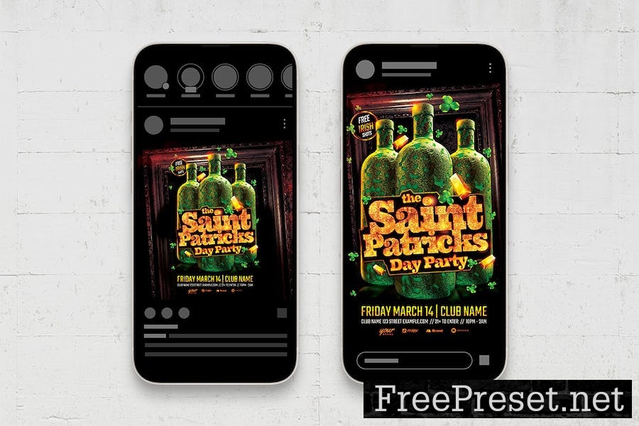 St. Patrick's Day Flyer Template V4ZLNRA