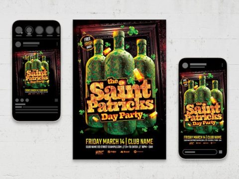 St. Patrick's Day Flyer Template V4ZLNRA