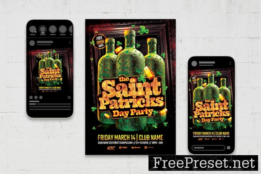 St. Patrick's Day Flyer Template V4ZLNRA